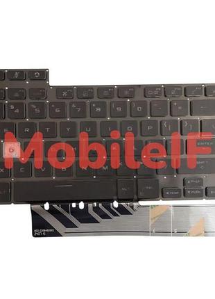 Клавіатура asus tuf gaming a15, f15, fa507, fa507r, fx507, fx507r, black eu з підсвіткою white
