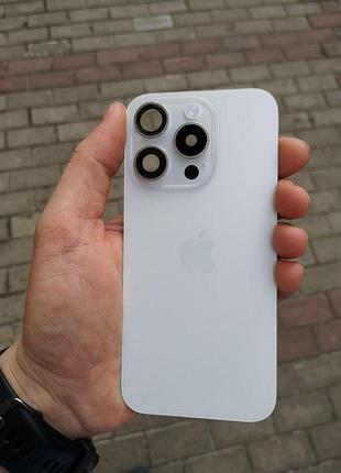 Задня кришка iphone 15 pro white titanium з magsafe, original знята