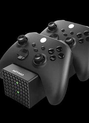 Зарядная станция nitho с 2 аккумуляторными батареями для контроллера xbox one/series x| s/elite
