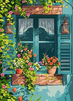 Картина за номерами - будинок у саду ©art_selena_ua ідейка 40х50 см (kho6348)
