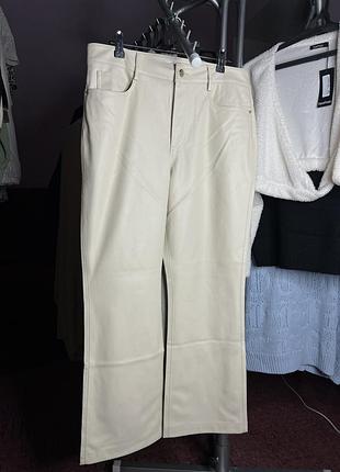 Шкіряні штани жіночі zara 🤍