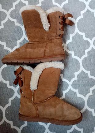 Дитячі чоботи замшеві 2 uk (35eur)