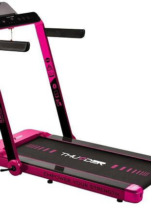 Бігова доріжка електрична thunder race-pink — стильна, компактна й ефективна для домашніх тренувань