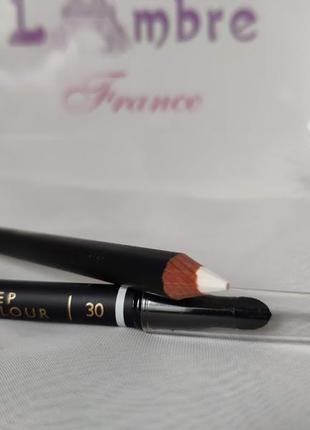 Акция стойкий карандаш для глаз deep colour № 30 - белый