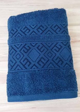 Махровое полотенце для лица luzz kilim 50*90см синий