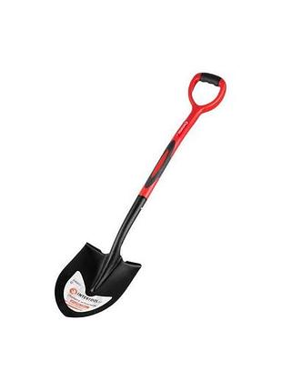 Лопата штикова intertool - 217 x 290 x 1050 мм ручка фибергласс