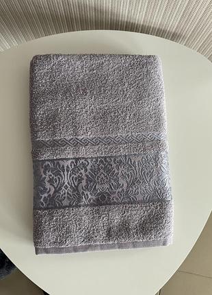 Махровое полотенце банное 40*140см gulcan сирень