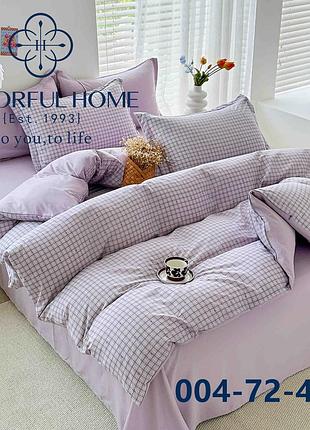 Комплект постельного белья "сolorful home" евро в подарочной упаковке (цвета в ассортименте)