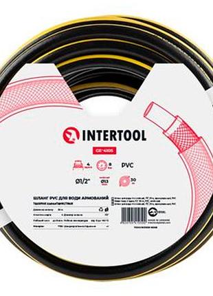 Шланг поливальний intertool - 1/2" x 30м зебра