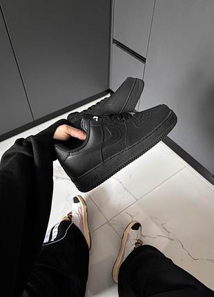 Nike air force 1 low black premium