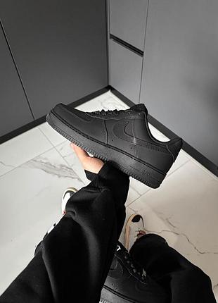 Nike air force 1 low black premium 3