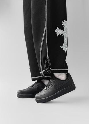 Nike air force 1 low black premium 4