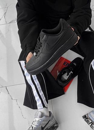 Nike air force 1 low black premium 6
