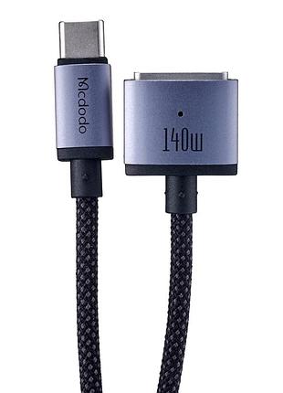Кабель mcdodo 140w usb-c to magsafe 3 2м черный для зарядки и передачи данных