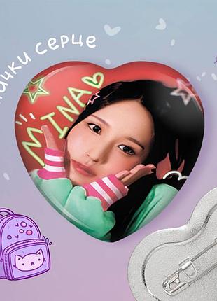Значок сердце k pop twice "7