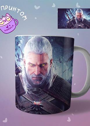 Чашка кружка the witcher ведьмак "2