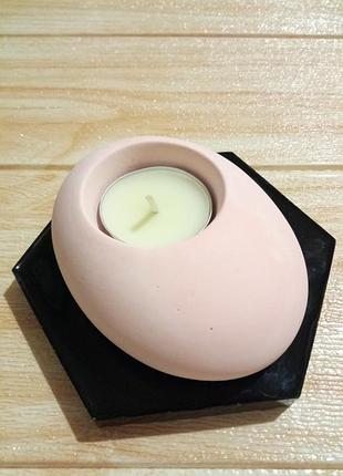 Подсвечник из гипса, декор для дома