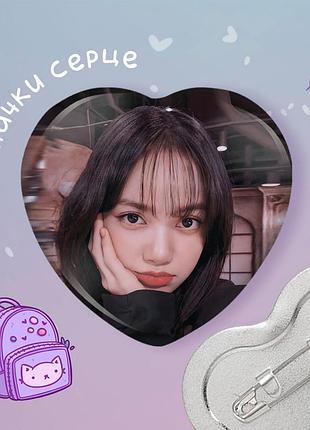 Значок сердце k pop blackpink блэкпинк "3