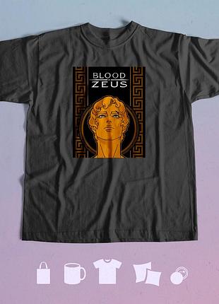 Футболка з принтом кров зевса blood of zeus m чорна