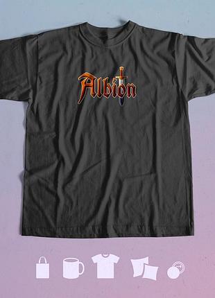 Футболка з принтом 7 albion online xxl чорна