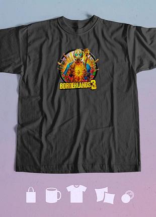 Футболка с принтом borderlands 3 xl чорна