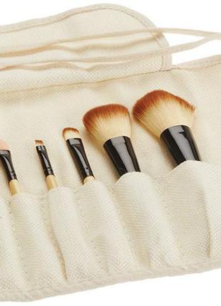 Набор кистей для макияжа shany deluxe bamboo brush set3 фото