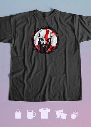 Футболка с принтом god of war m чорна