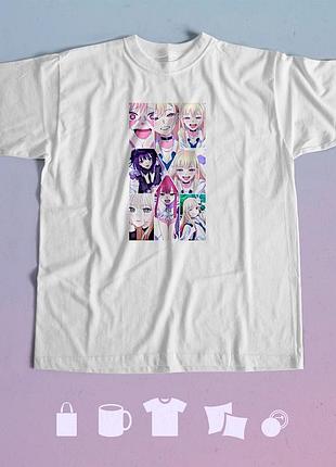 Футболка з принтом аніме ця фарфорова лялечка закохалася my dress up darling