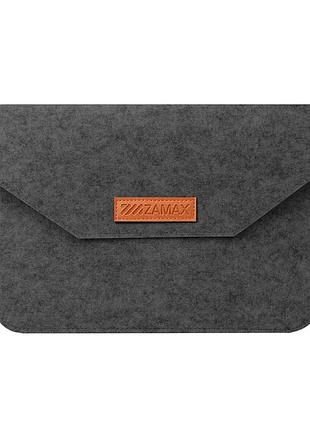 Чехол конверт zamax felt sleeve для macbook air 15 " m2 m3 m4 2022-2025 | pro 15"