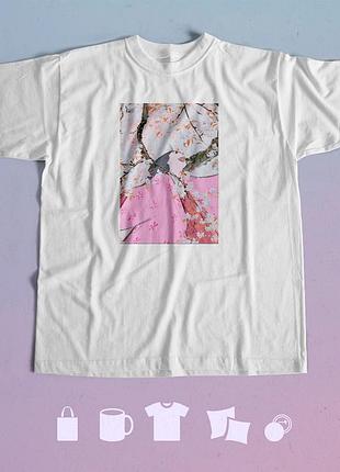 Футболка с принтом аниме сказание о принцессе кагуя the tale of the princess kaguya xxl біла