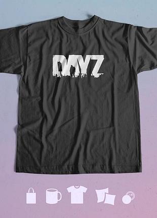 Футболка с принтом dayz xl чорна