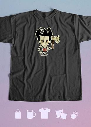 Футболка с принтом don’t starve xxl чорна