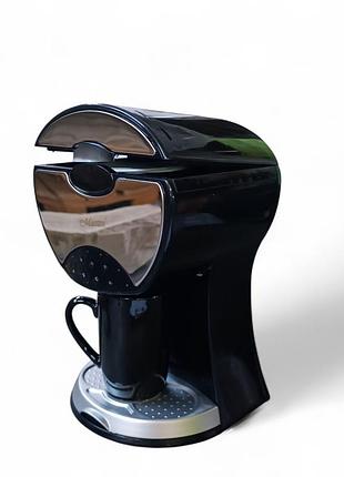 Кавоварка крапельна чорна з сірим 600 вт 0,4 л maestro mr-404_black