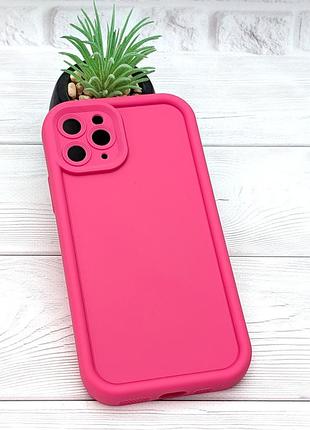Чехол shock case для apple iphone 11 pro бампер силиконовый цвет розовый