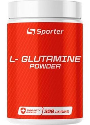 Амінокислота глютамін sporter l-glutamine 300 грамів