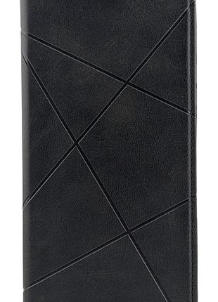 Чехол книжка business leather для xiaomi redmi note 13 5g на магните с подставкой черный