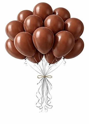 Воздушные надувные шарики htop balloons party 12 дюймов 100 шт яркие товары аксесуары для празника коричневый