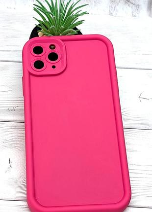 Чехол shock case для apple iphone 11 pro max бампер силиконовый цвет розовый