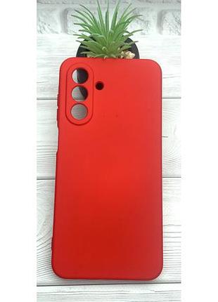 Уценка !!!! чехол silicone casse для samsung galaxy a26 / a266 бампер с микрофиброй красный (уценка)