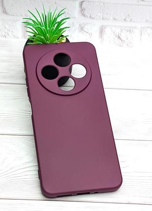 Чехол silicone case box для xiaomi redmi 14c бампер с микрофиброй цвет марсала