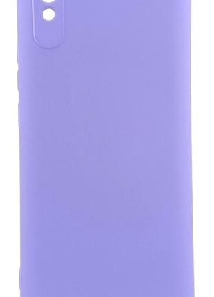 Чохол silicone case для xiaomi redmi 9a бампер з мікрофіброю lilac