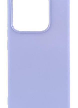 Чохол silicone case для xiaomi redmi note 14 5g бампер із мікрофіброю lilac