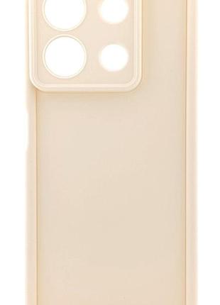 Чехол shock case для xiaomi redmi note 13 5g бампер силиконовый цвет бежевый
