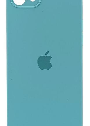 Чехол silicone case box для apple iphone 7 бампер soft touch с микрофиброй мятный
