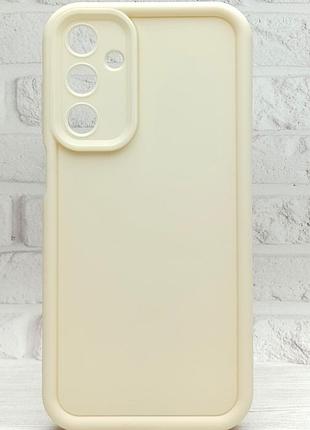 Чехол shock case для samsung galaxy a25 5g / a256 бампер силиконовый цвет бежевый