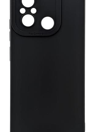 Чехол pro camera для xiaomi redmi 11a бампер с микрофиброй черный