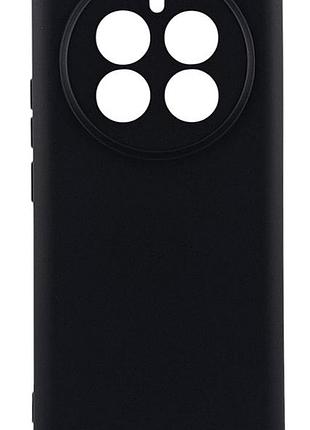 Чехол silicone case для realme 12 pro plus (rmx3840) бампер с микрофиброй черный