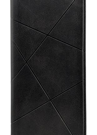 Чехол книжка business leather для samsung galaxy a06 / a065 на магните с подставкой черный