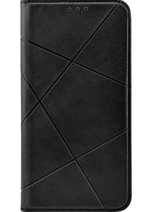 Чохол книжка business leather для apple iphone 17 pro max з функцією підставки чорний