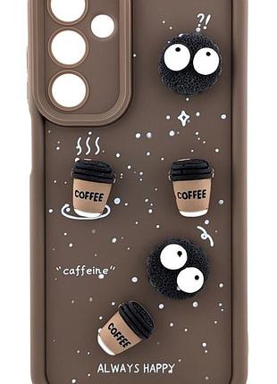Чохол shock case 3d print для samsung galaxy a25 5g / a526 бампер силіконовий з малюнком coffee